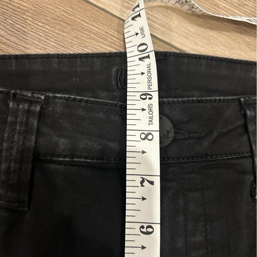 Kut from the Kloth Black Straight Leg Jeans - Picture 7 of 8